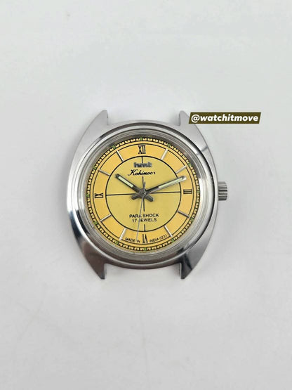 HMT Kohinoor - Roman Yellow (Mechanical Hand Winding)