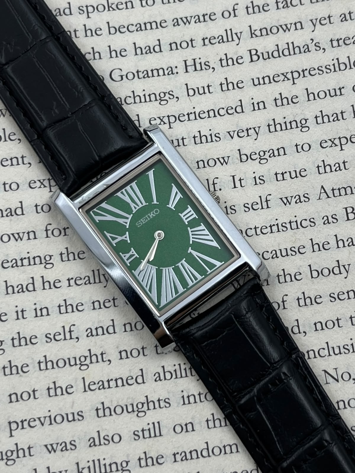 SEIKO TANK - Big Roman Green (Quartz - Mod)