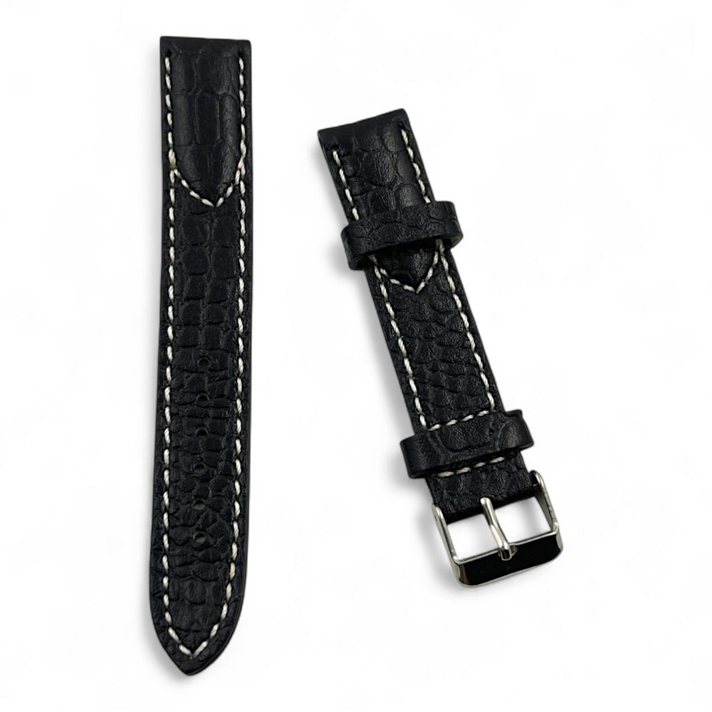 [18 mm] Vintage Style Half Padded - Black