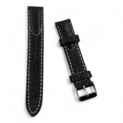 [18 mm] Vintage Style Half Padded - Black